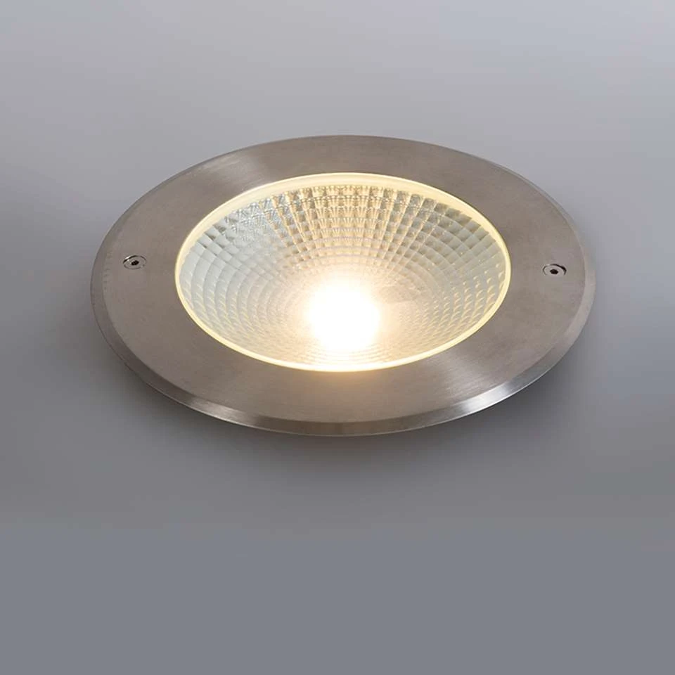 QAZQA Moderne Grondspot Aluminium Incl. LED 20W - Bridge - Afbeelding 2
