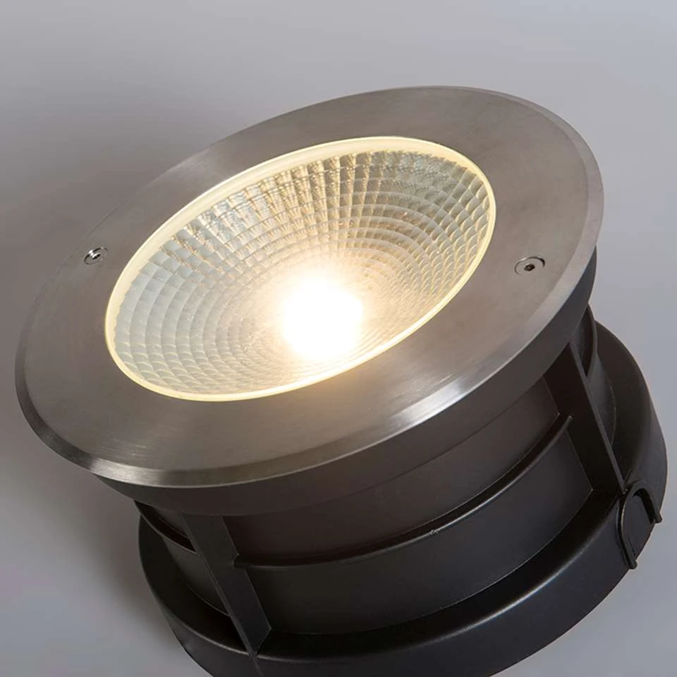 QAZQA Moderne Grondspot Aluminium Incl. LED 20W - Bridge - Afbeelding 3