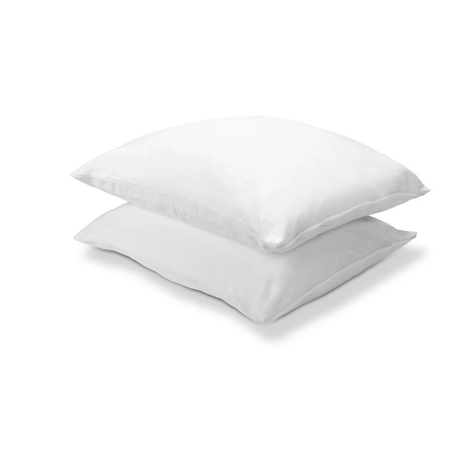 Walra - Molton Kussensloop Cotton Cover - 2x 60x70 Cm - Wit - Afbeelding 2