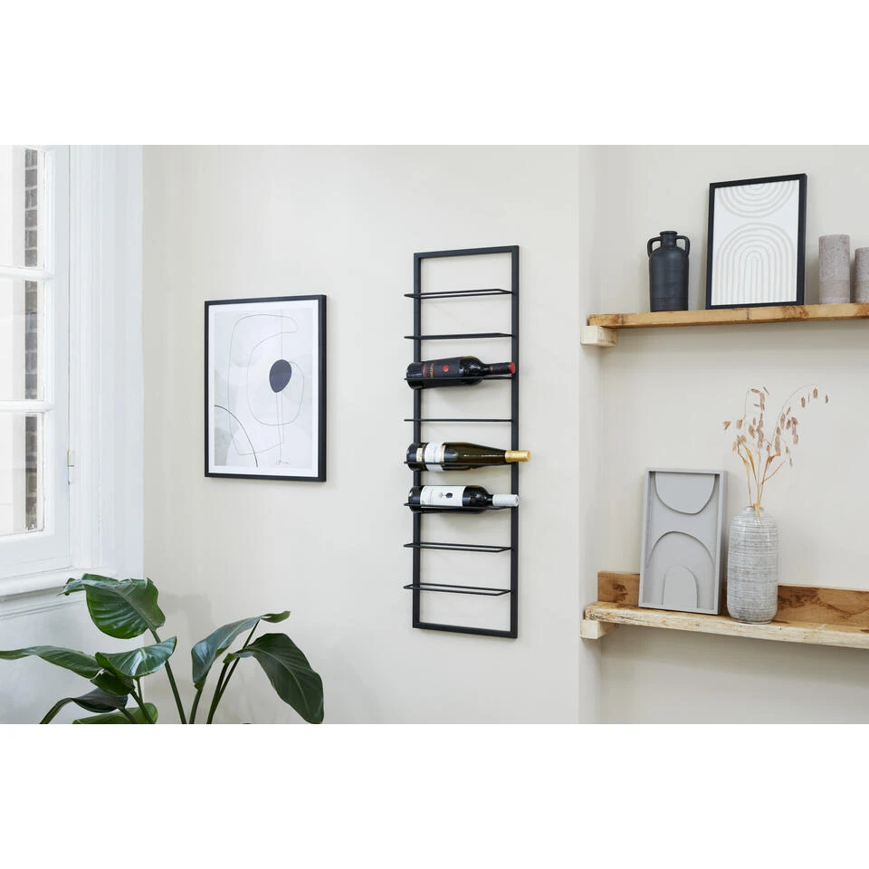 Lifa Living Wijnrek Luc Voor 8 Flessen, 30 X 9,5 X 99,5 Cm - Afbeelding 2