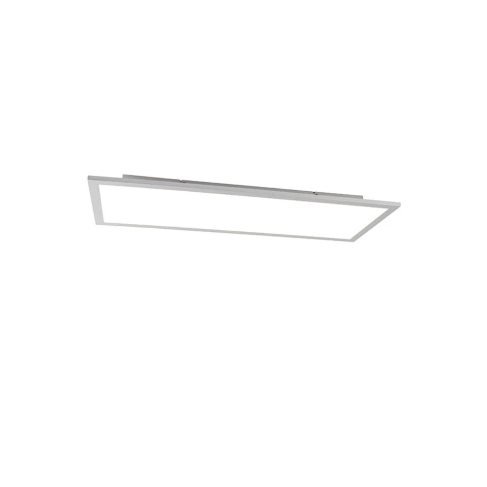 QAZQA Moderne Plafondlamp Staal Incl. LED 80 Cm - Liv