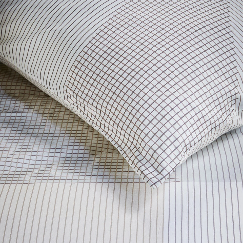 Damai Dekbedovertrek Base - Katoen - 140x200/220 Cm - Beige - Afbeelding 4