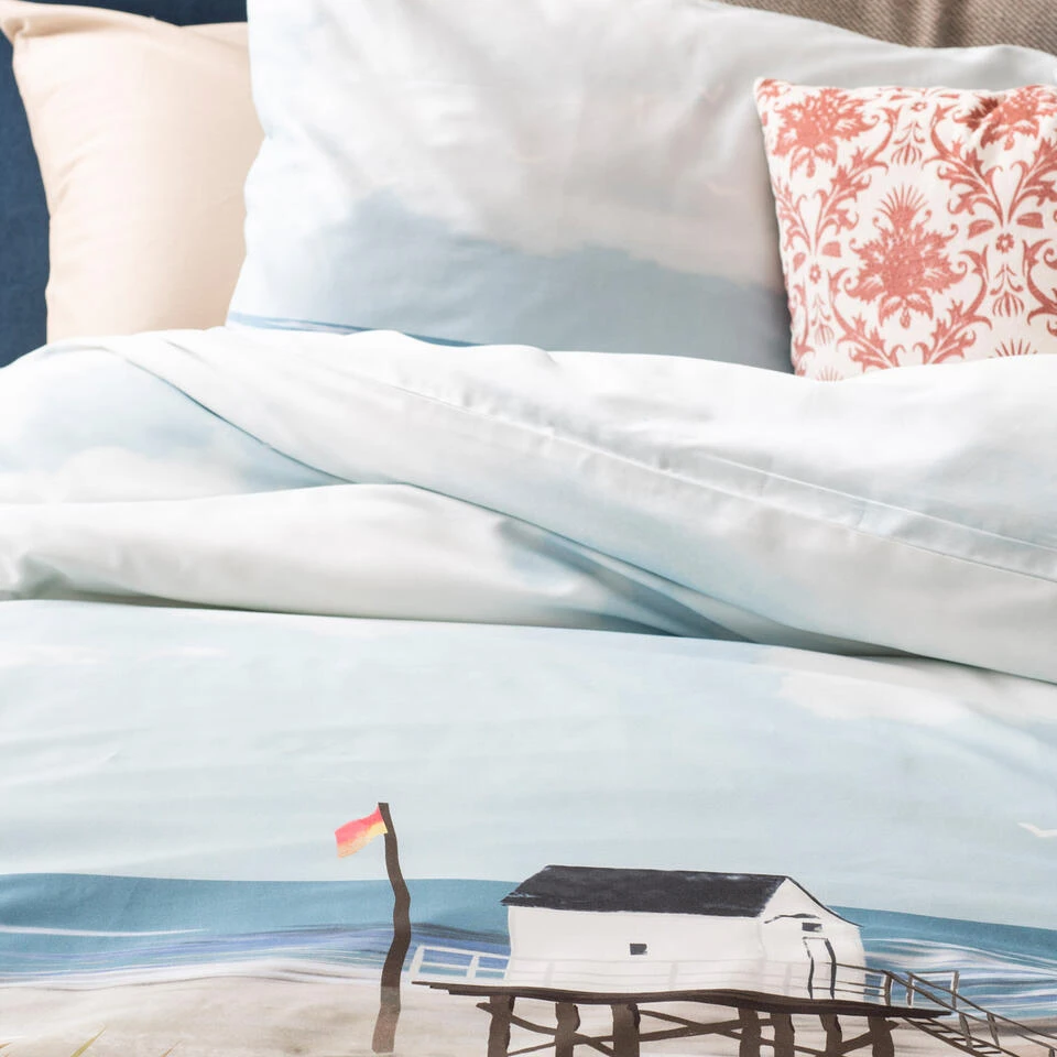 Cinderella Dekbedovertrek Ameland - Satijn - 140x200/220 Cm - Blue - Afbeelding 4