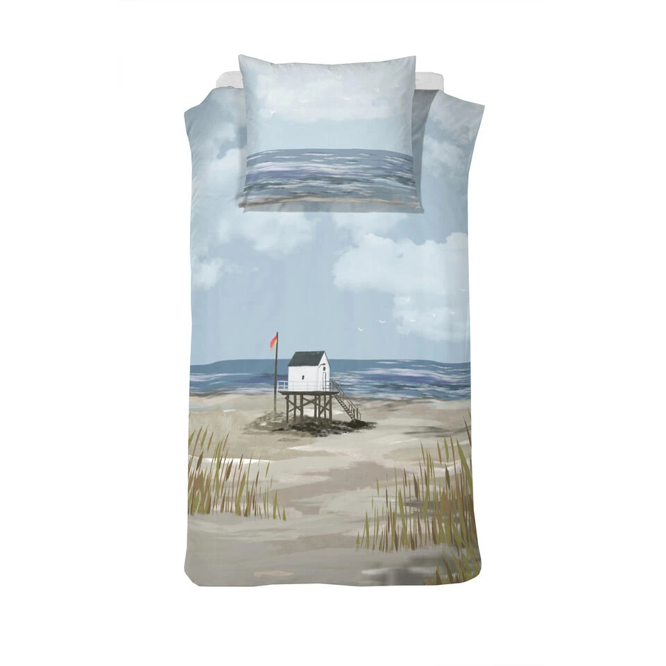 Cinderella Dekbedovertrek Ameland - Satijn - 140x200/220 Cm - Blue