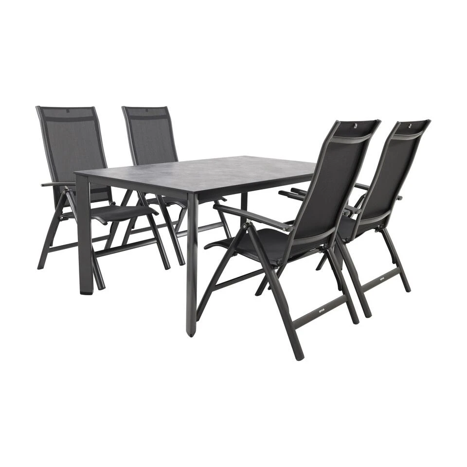 Kettler Edge/Legato 160 Cm. Tuinset - 5-delig Verstelbaar - Afbeelding 3