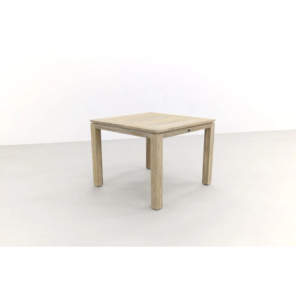 Allure Rome Teak Tuintafel 100 X 100 Cm. - Grey - Afbeelding 3
