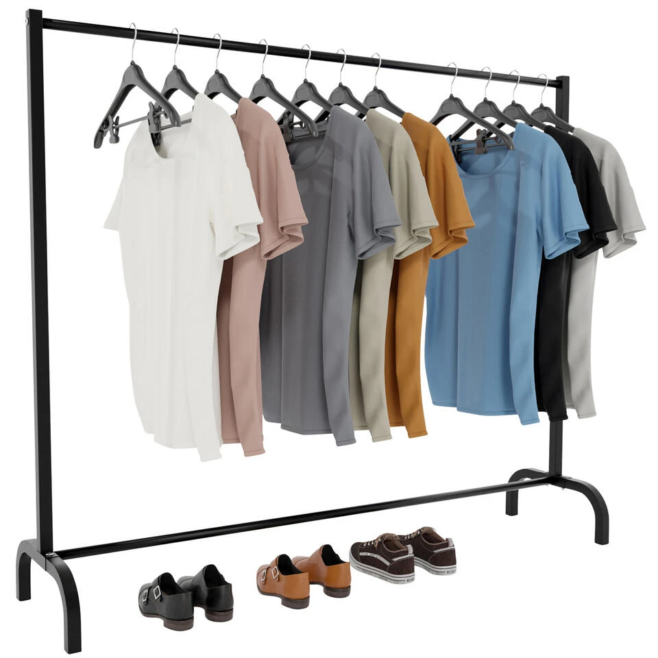 CLP Kledingrek Lara 120x150x38 Zwart - Afbeelding 2