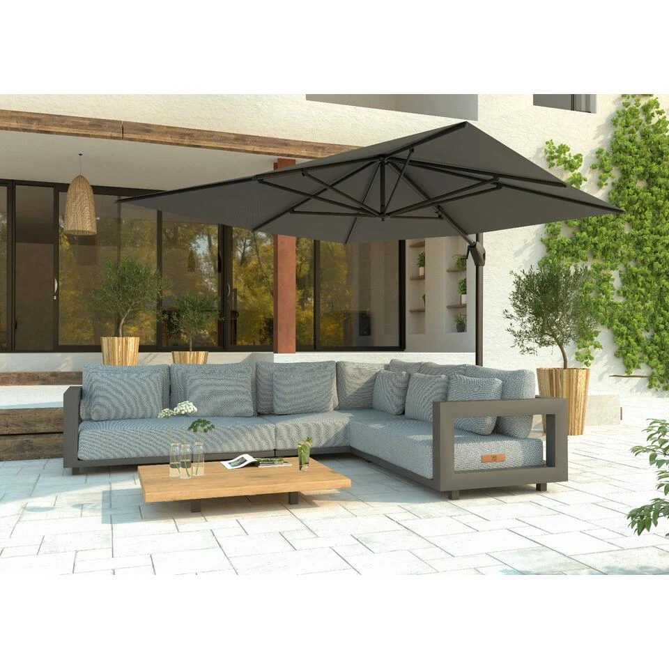 4 Seasons Hacienda Zweefparasol 300x400 Cm. - Taupe - Afbeelding 2