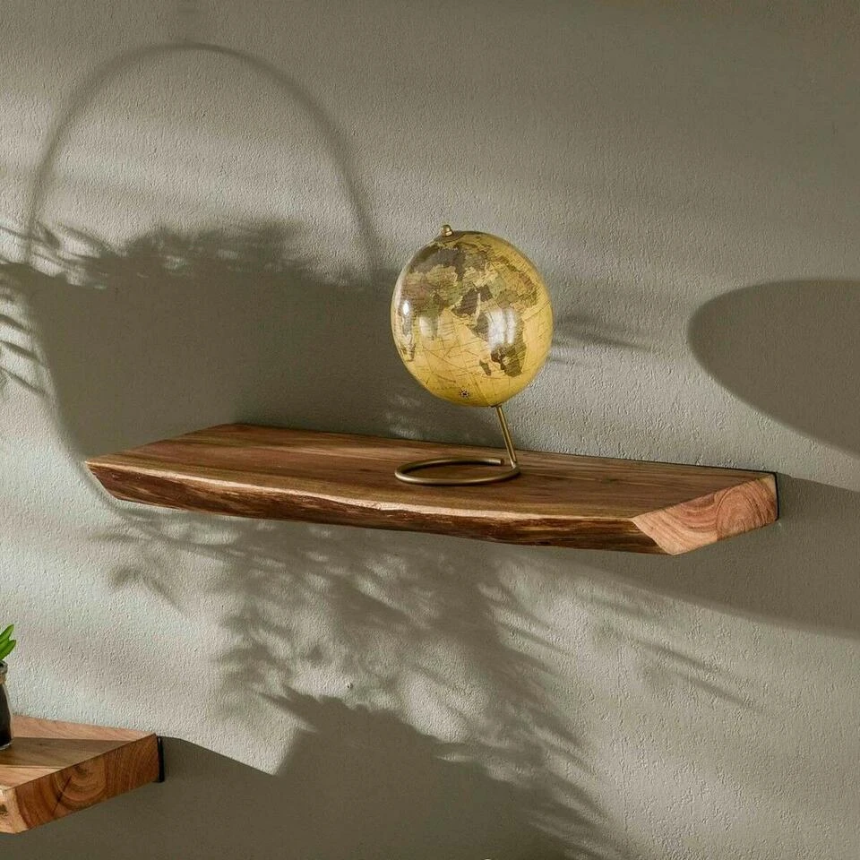 Wandplank Edwin 60cm - Hout - Bruin - Afbeelding 2