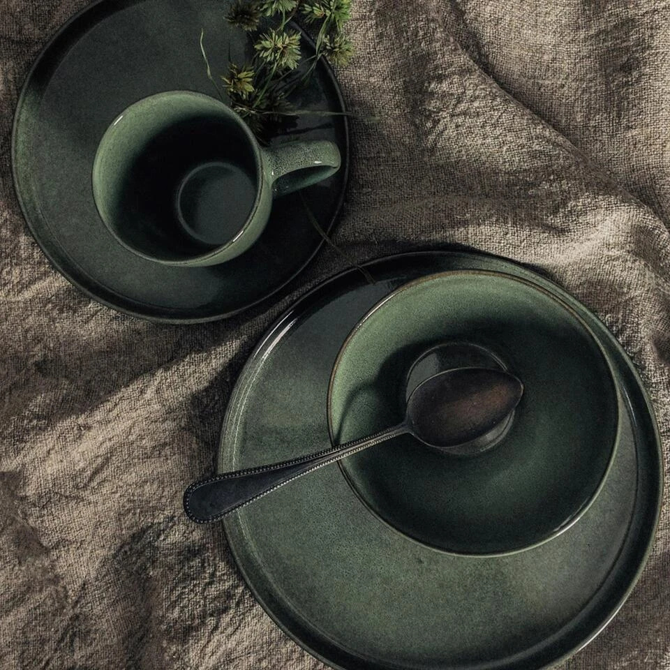 Dutch Rose Bord 27 Cm Groen - Afbeelding 3