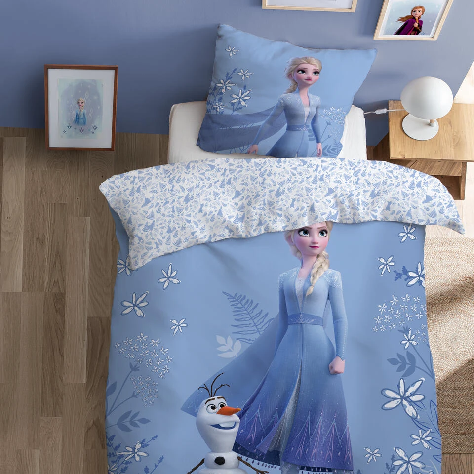 Disney Frozen Dekbedovertrek Magical Season - 140 X 200 Cm - Katoen - Afbeelding 4