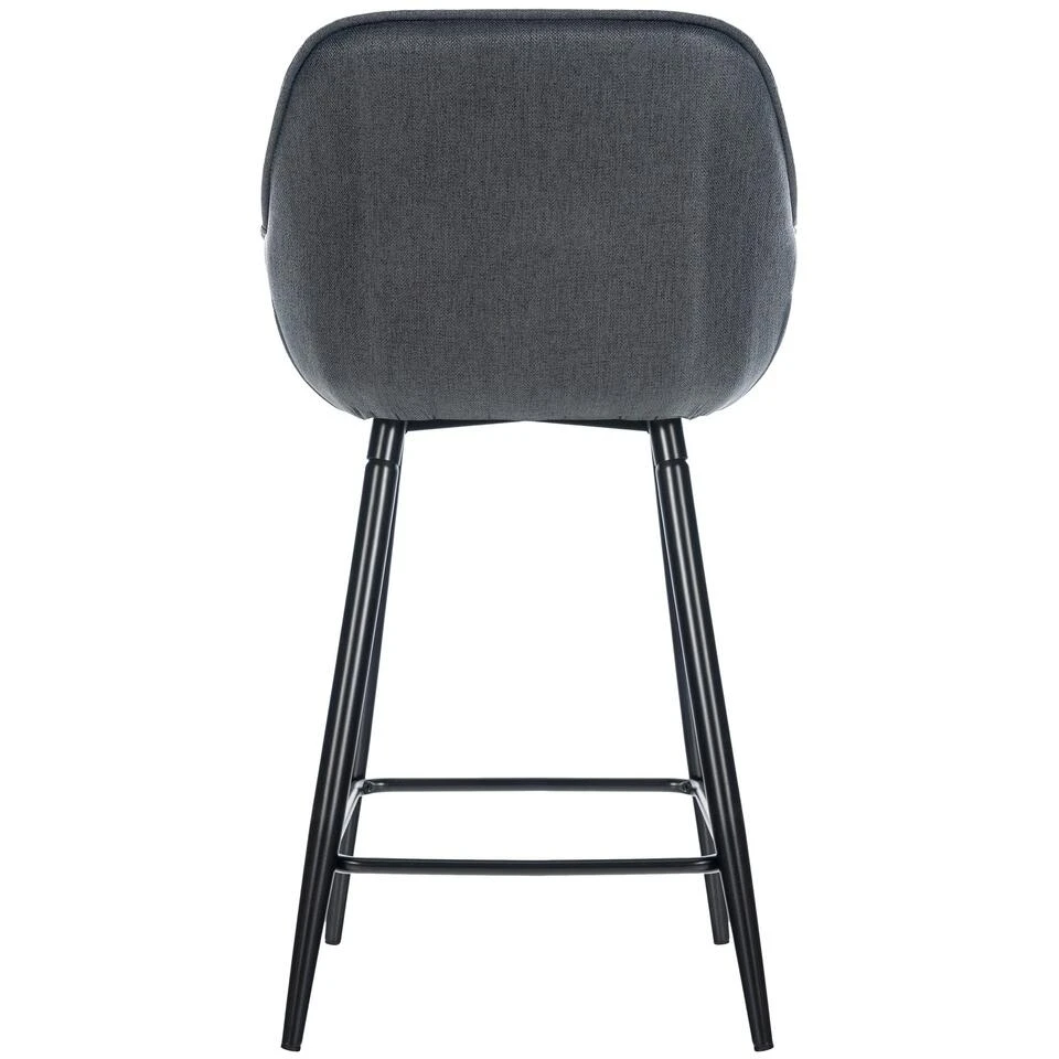 CLP Set Van 2 Barkrukken Gibson Stof Grijs - Afbeelding 3