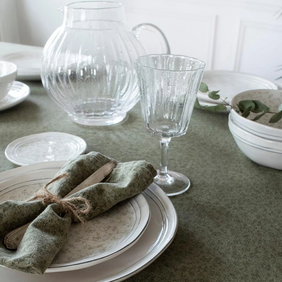 Laura Ashley Tafelkleed Sage Groen Wild Clematis 140x240cm - Afbeelding 3