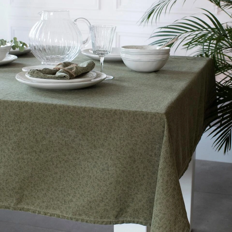 Laura Ashley Tafelkleed Sage Groen Wild Clematis 140x240cm - Afbeelding 4