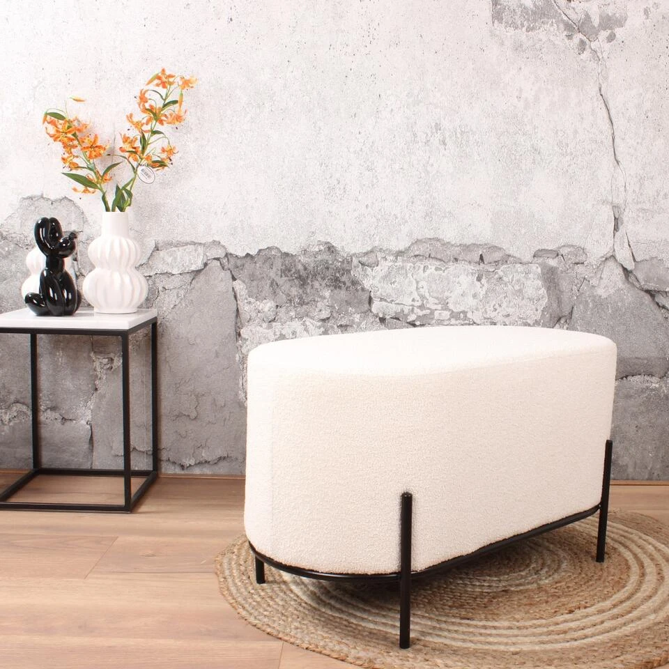 DS4U® Torben Hocker Duo - Stof - Wit - Afbeelding 2