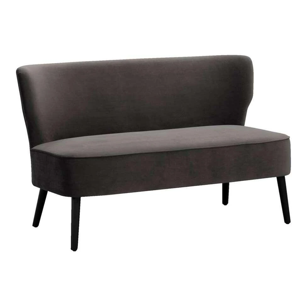 Bank Hasvik Stax 2-zits - Velvet 84 Antraciet - Afbeelding 2