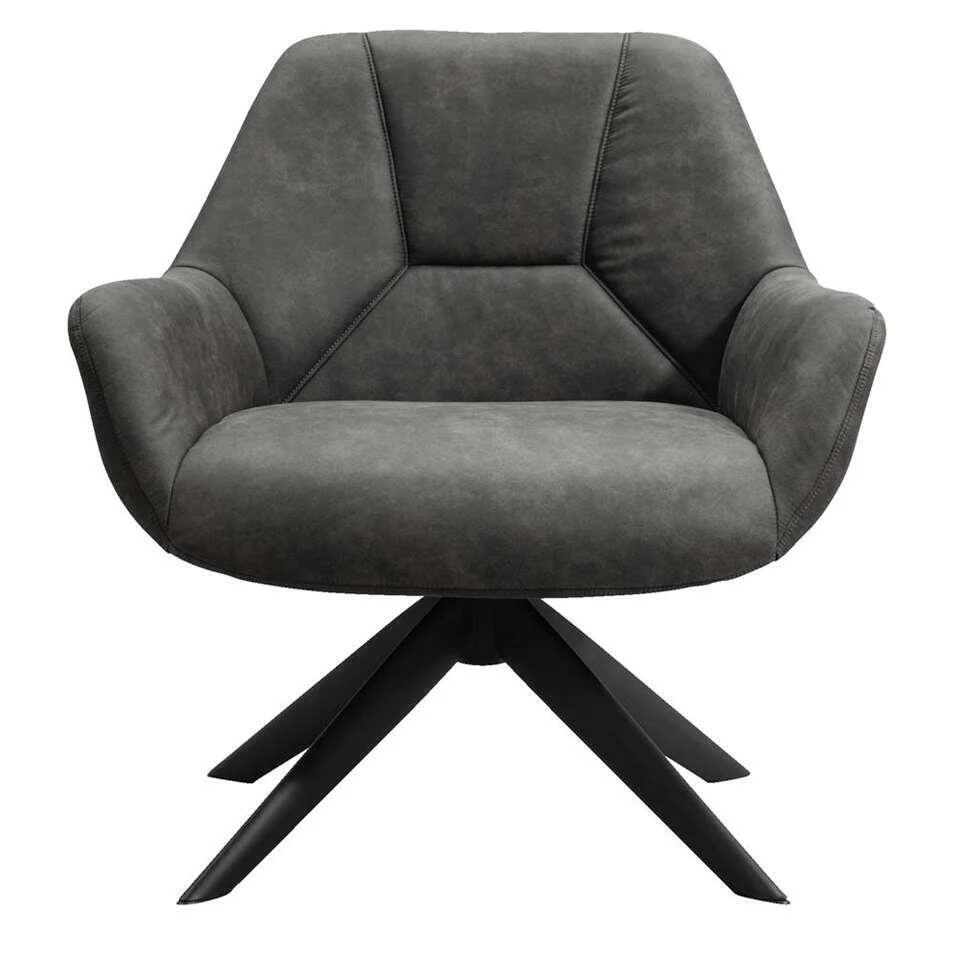 Fauteuil Mace - Stof - Grijs