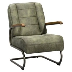 Fauteuil Ivar - Stof - Olijfgroen