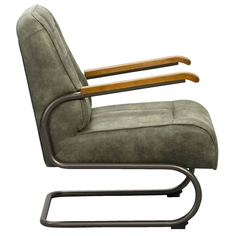 Fauteuil Ivar - Stof - Olijfgroen - Afbeelding 3