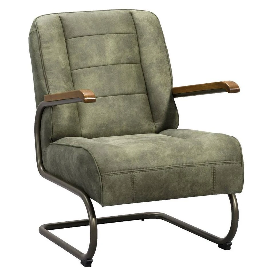 Fauteuil Ivar - Stof - Olijfgroen