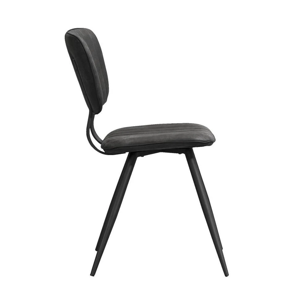Eetkamerstoel Brim - Stof - Antraciet - Afbeelding 4