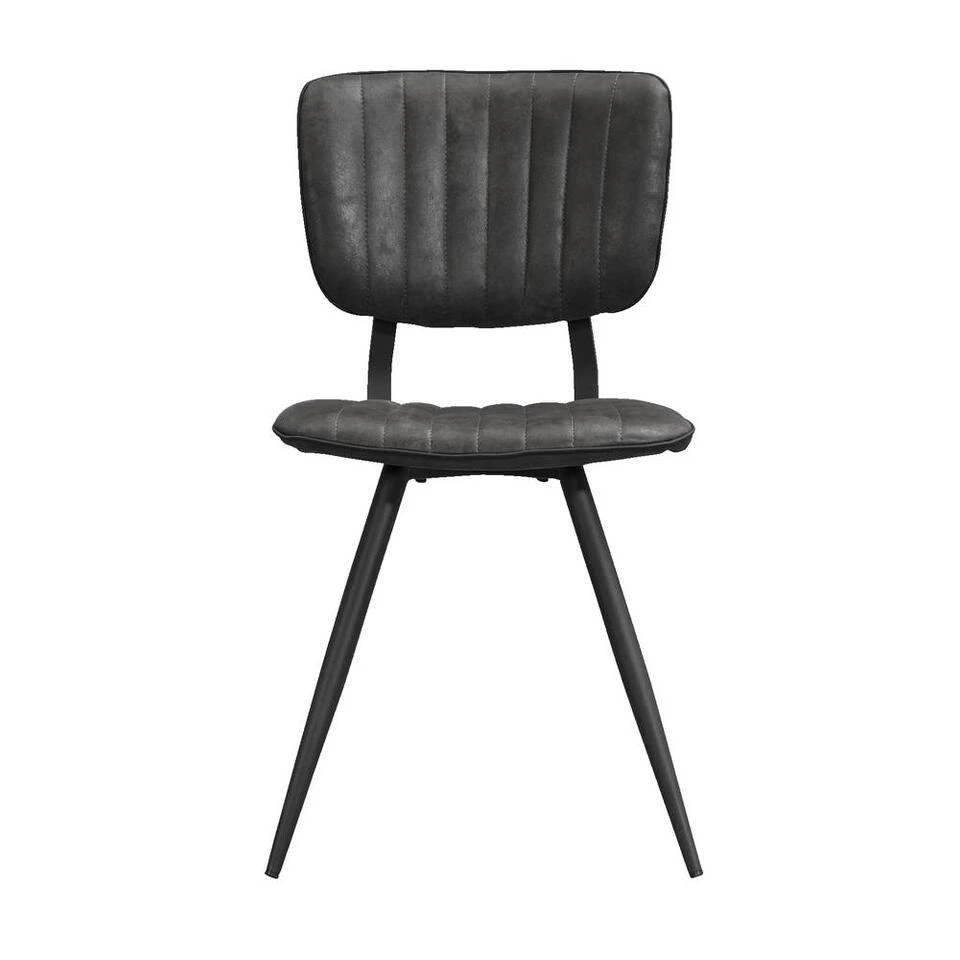 Eetkamerstoel Brim - Stof - Antraciet