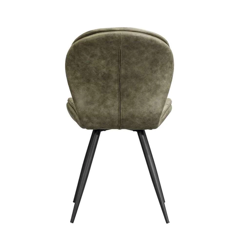 Eetkamerstoel Lenn - Stof - Olijfgroen - Afbeelding 2