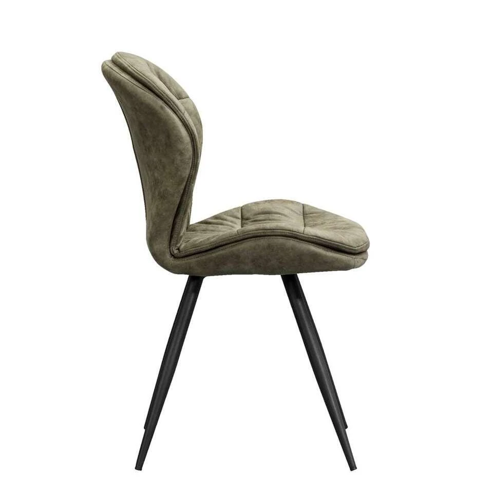 Eetkamerstoel Lenn - Stof - Olijfgroen - Afbeelding 3