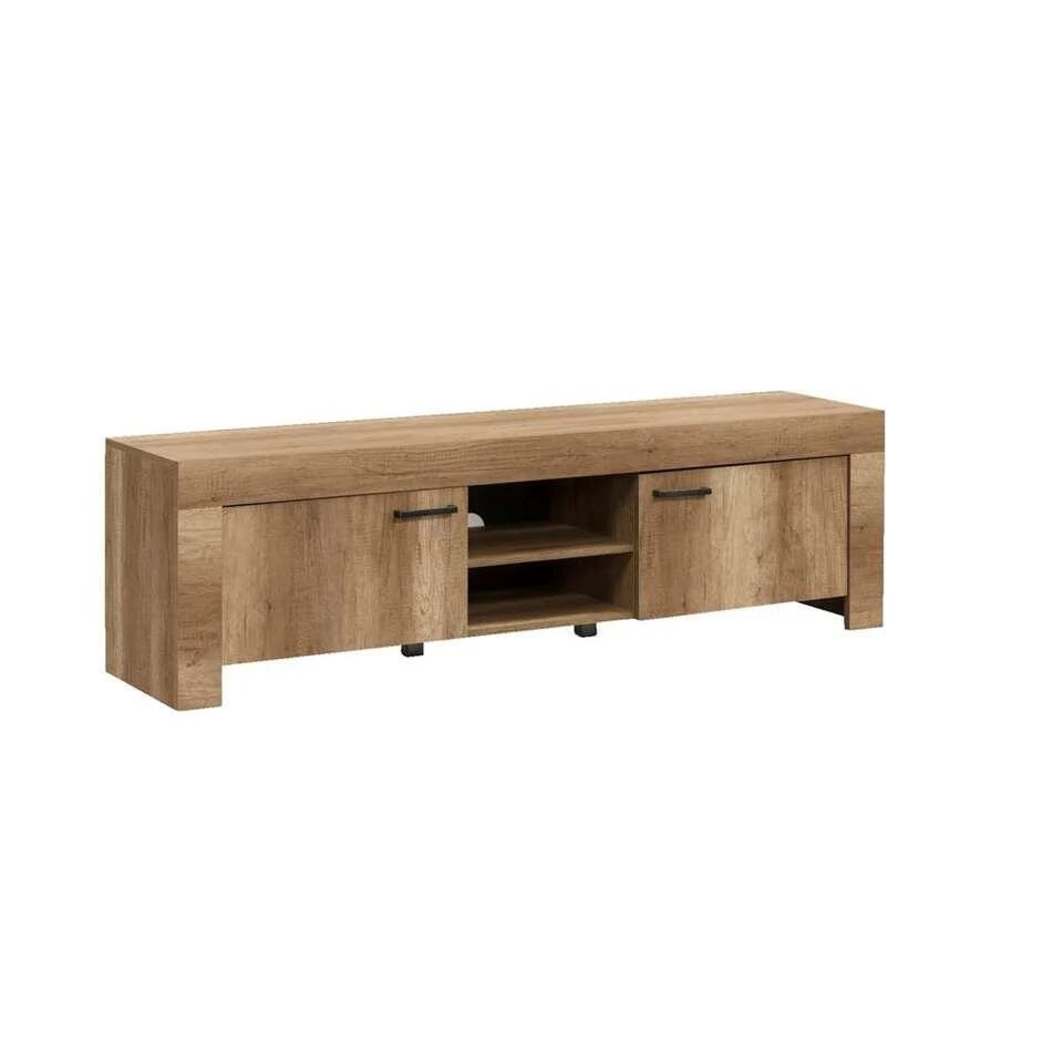 TV-meubel Lidia - Eikenkleur - 52x180x43 Cm - Afbeelding 2