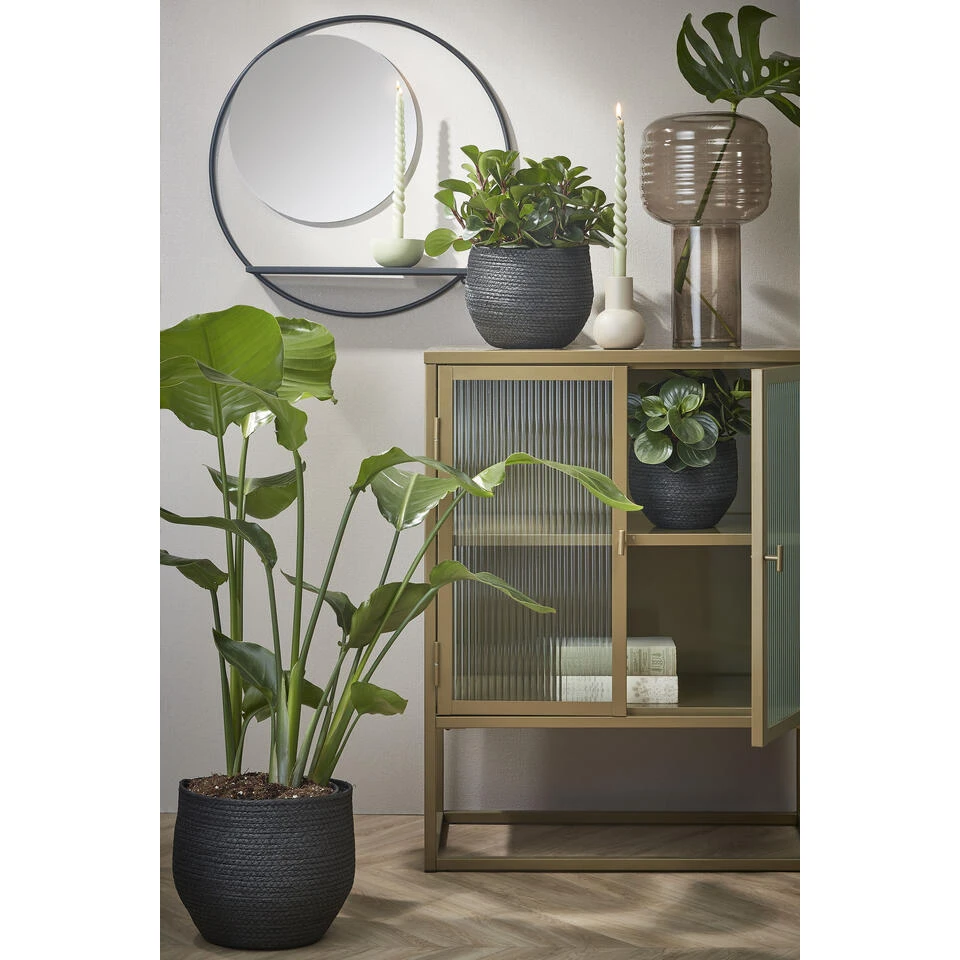 Mica Decorations Phoenix Wandspiegel Zwart - Afbeelding 2