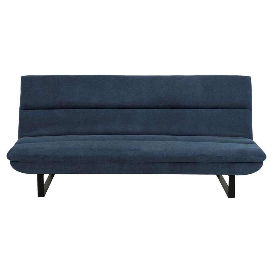 Slaapbank Adelaide - Donker Blauw - 91x200x124 Cm