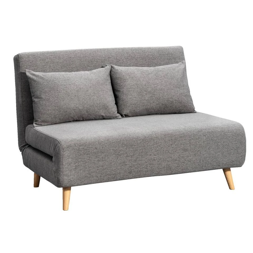 Slaapbank Luzern - Grijs - 81x121x90 Cm - Afbeelding 2