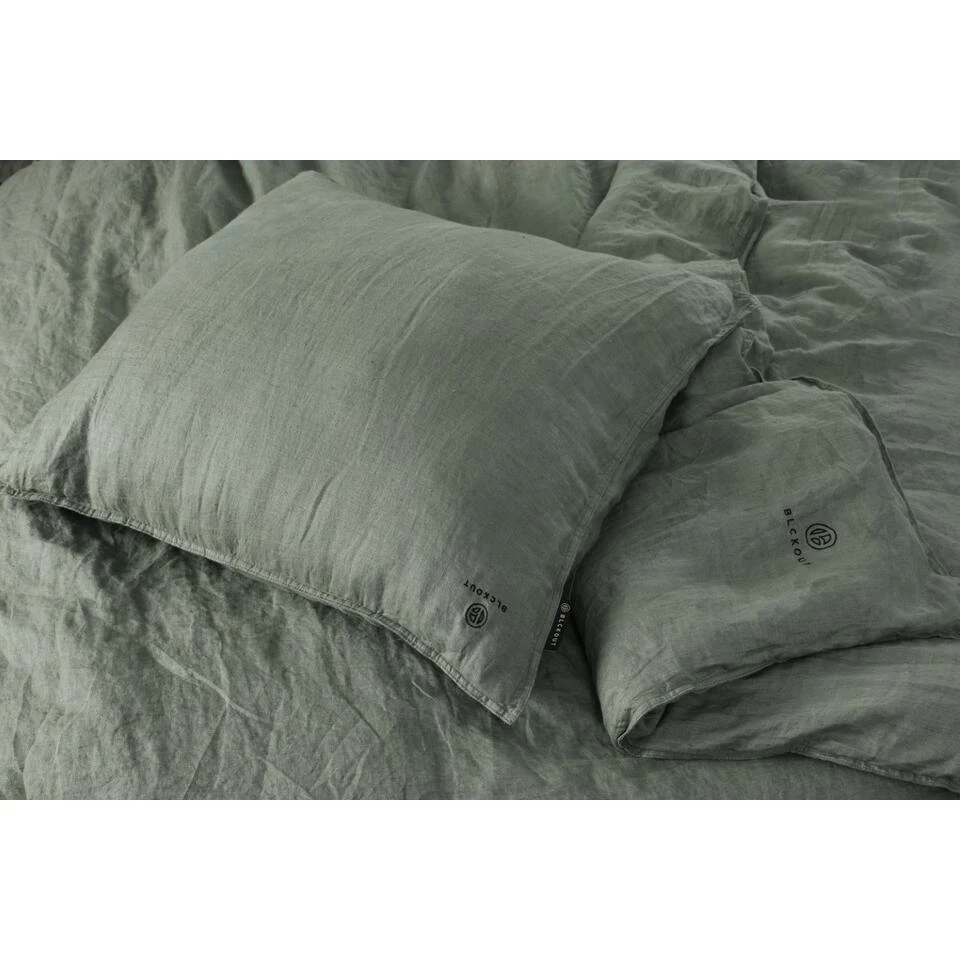 BLCKOUT Alabama - Linnen - Dekbedovertrek - 240x200/220 Cm - Groen - Afbeelding 3