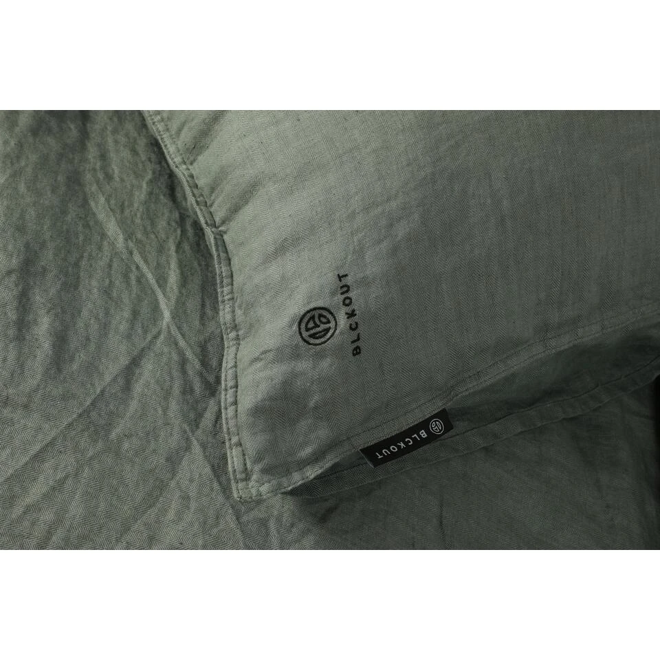 BLCKOUT Alabama - Linnen - Dekbedovertrek - 240x200/220 Cm - Groen - Afbeelding 4