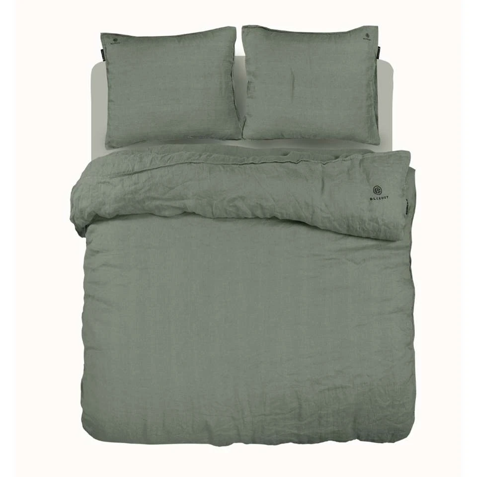 BLCKOUT Alabama - Linnen - Dekbedovertrek - 240x200/220 Cm - Groen