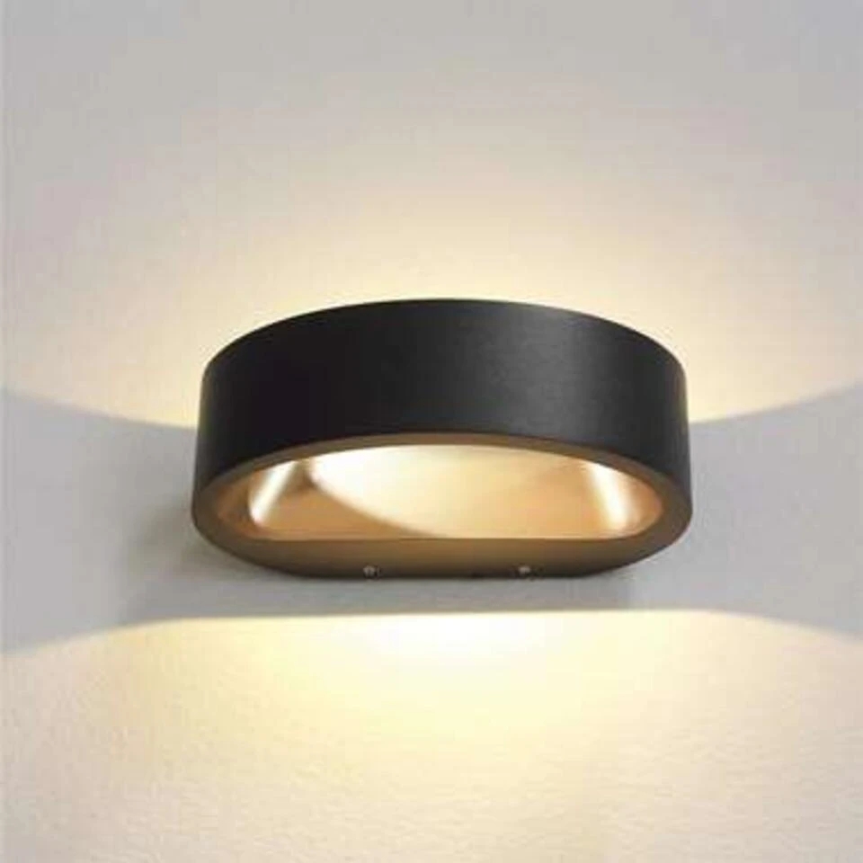 Artdelight Wandlamp Sharp - Zwart - Afbeelding 3