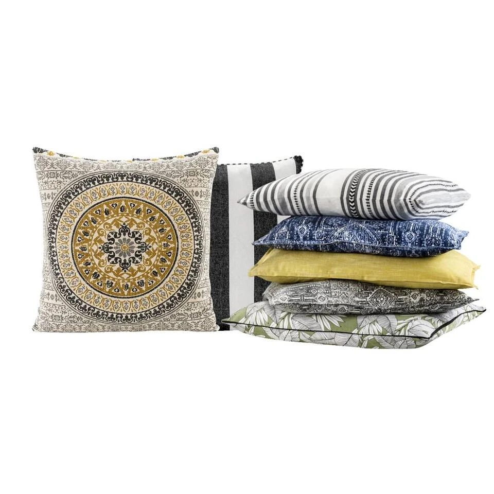 Woonkussen Fatima - Oker - 60x60 Cm - Afbeelding 4