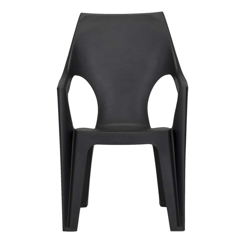 Keter - Stapelstoel Dante Hoge Rug - Donkergrijs - 89x57x57 Cm - Afbeelding 2