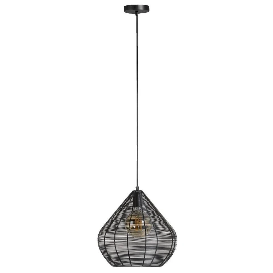 Hanglamp Vienne - Mat Zwart - Ø36x38 Cm - Afbeelding 2