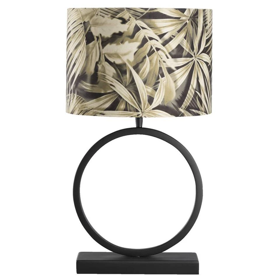 Voet Tafellamp Xavi - Zwart - 38x27x11 Cm - Afbeelding 3