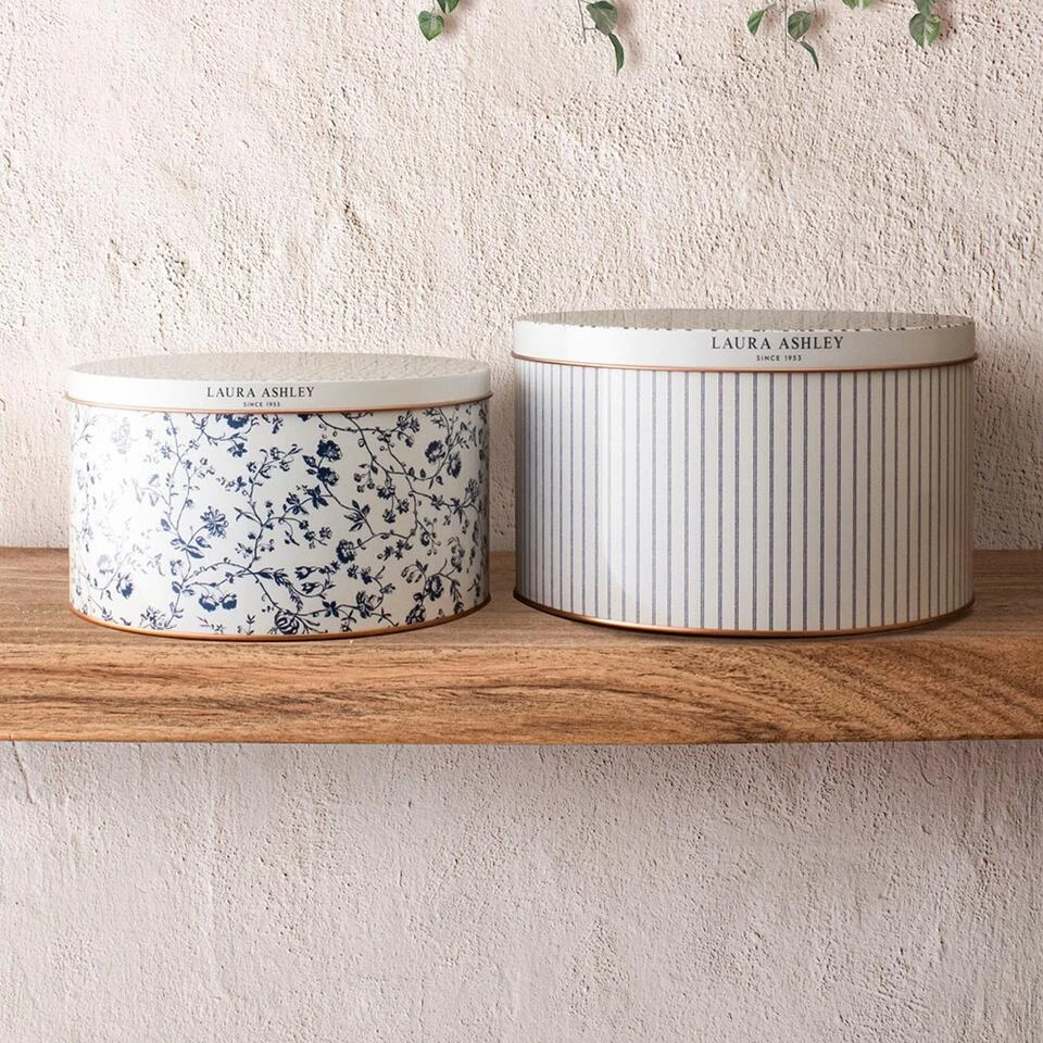 Laura Ashley Set 2 Blikken Candy Stripe En Woodruff - Afbeelding 3