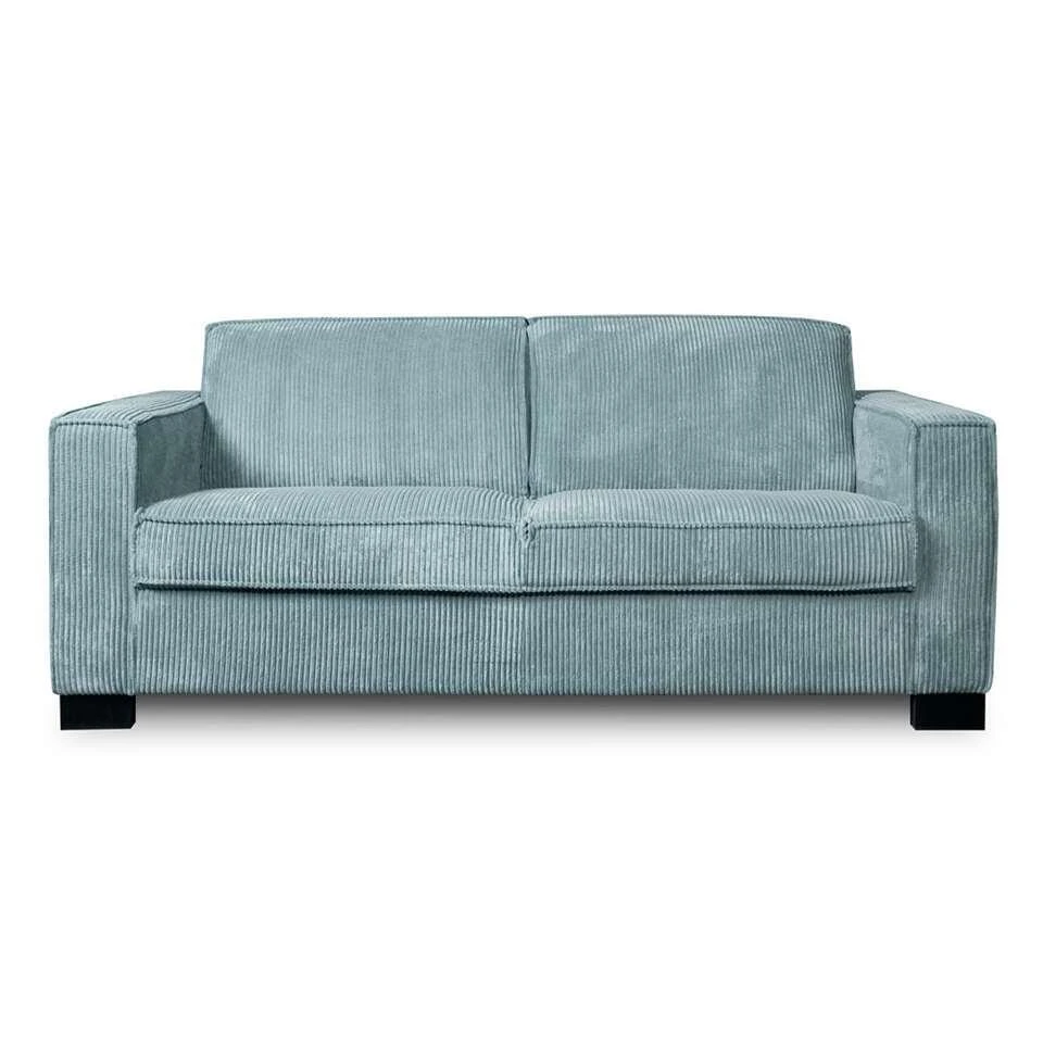 Bank Stuttgart 3-zits - Ribcord - Ijsblauw
