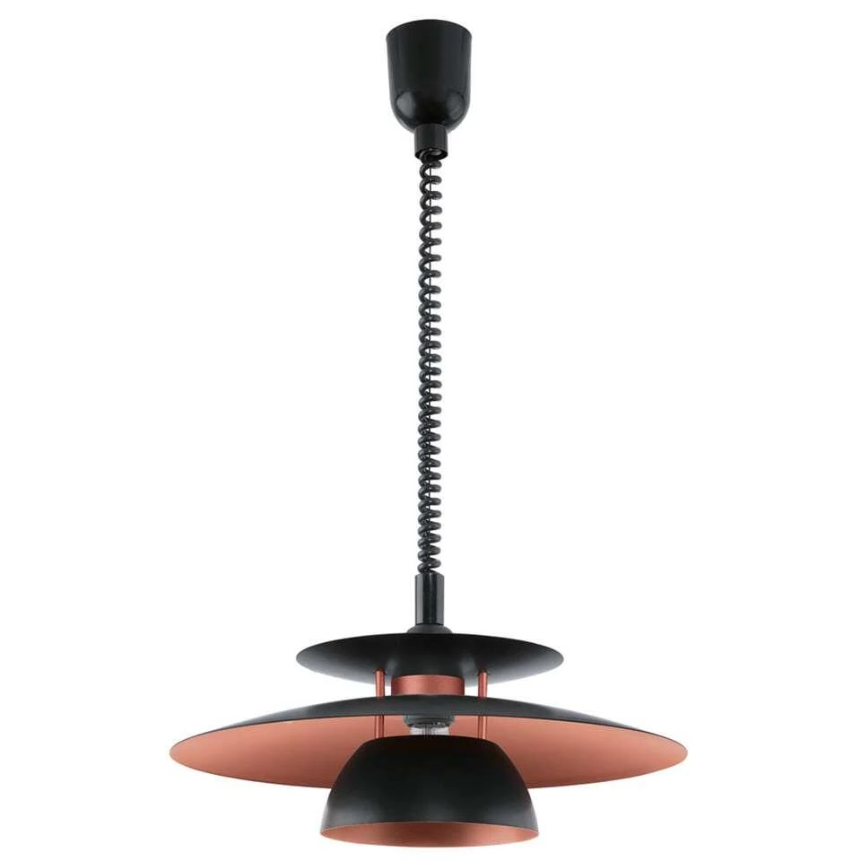 EGLO Hanglamp Brenda - Zwart/koper - Ø43 Cm - Afbeelding 3