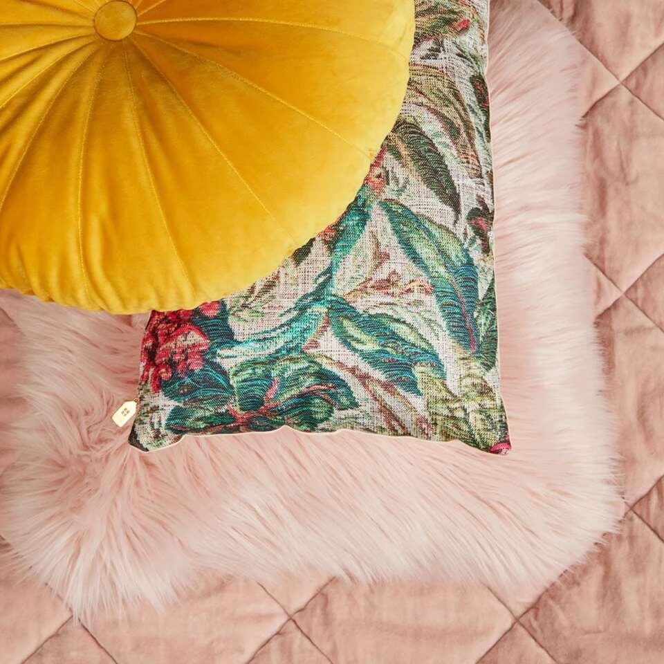 KAAT Amsterdam Plaid Ogibly - Roze - 260x260 Cm - Afbeelding 4