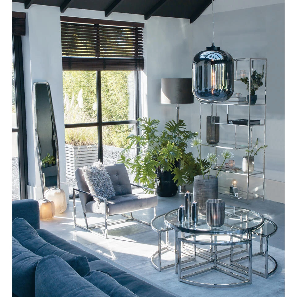 Cilinder Lampenkap Zinc - Taupe - Ø50x38cm - Afbeelding 3