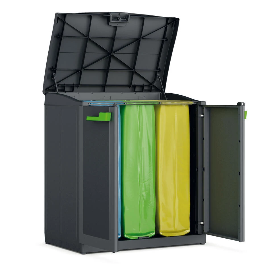 Keter Moby Recycling Kliko - Vuilbakken Buiten - 3x110L - Afbeelding 2