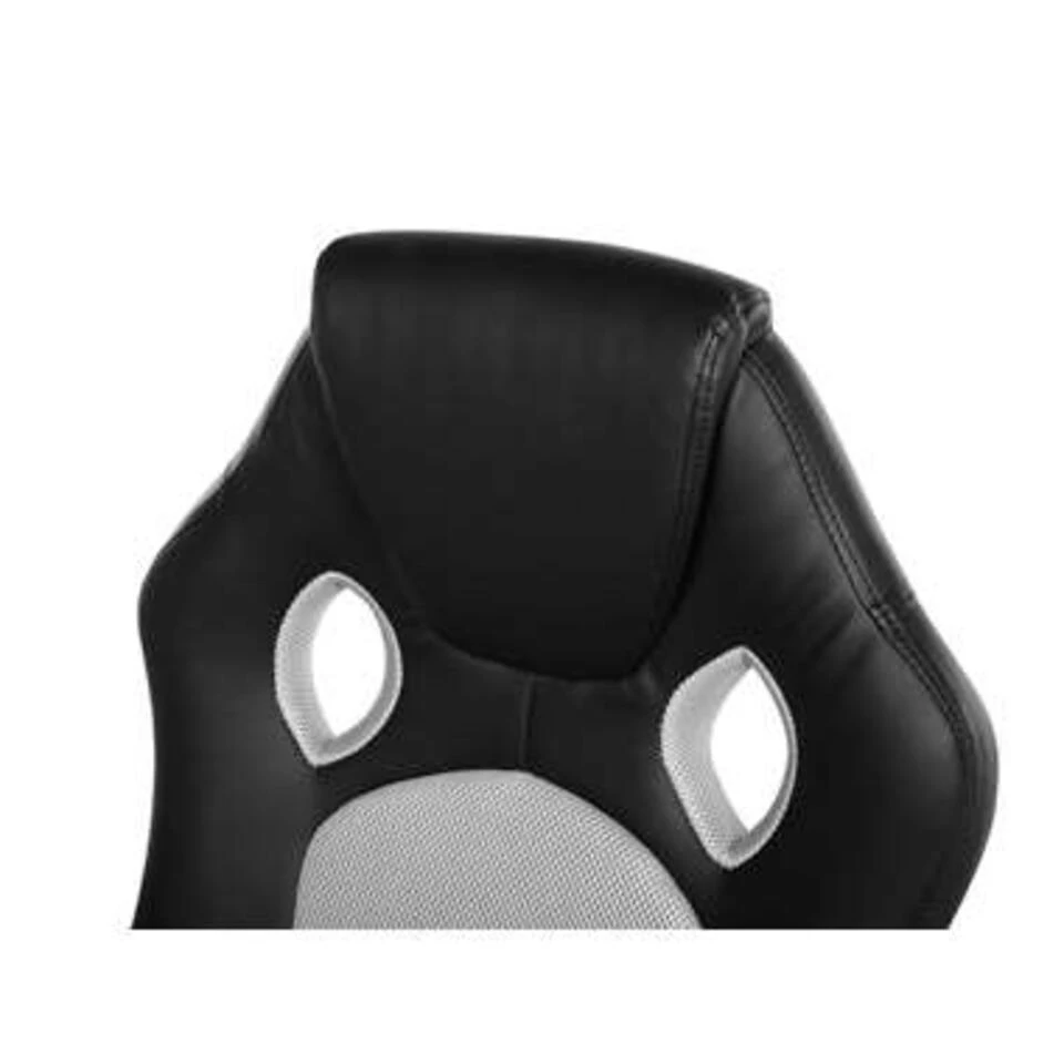 Beliani Bureaustoel FIGHTER - Zwart Kunstleer - Afbeelding 3